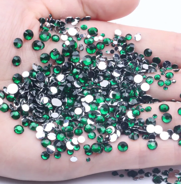 Emerald Green- Silverback Rhinestones