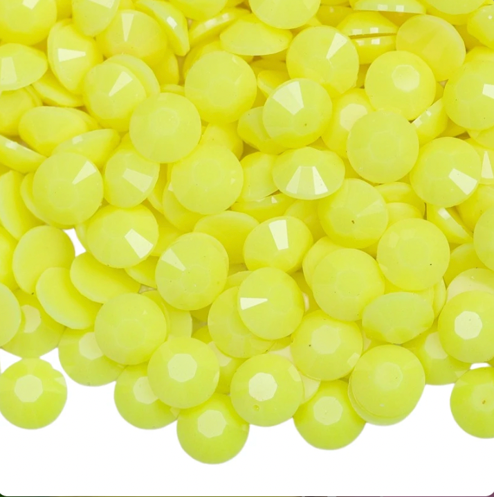 Solid Yellow Rhinestones