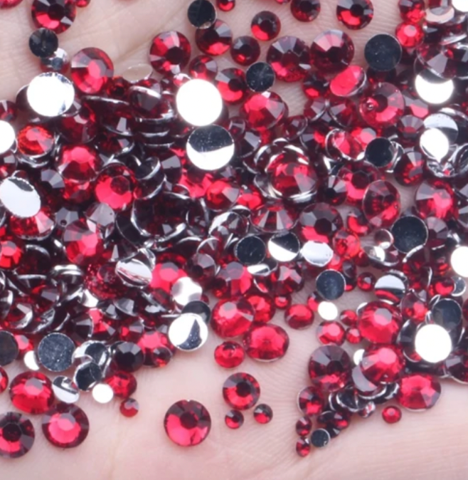 Crimson Red - Silverback Rhinestones