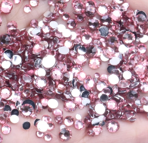 Ballet Slipper Pink - Silverback Rhinestones