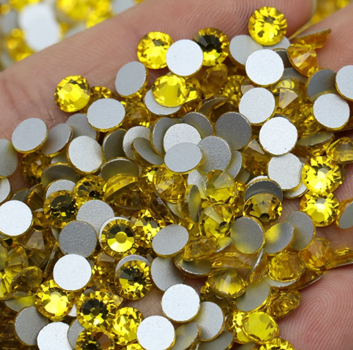 Glass Rhinestones - Canary Yellow