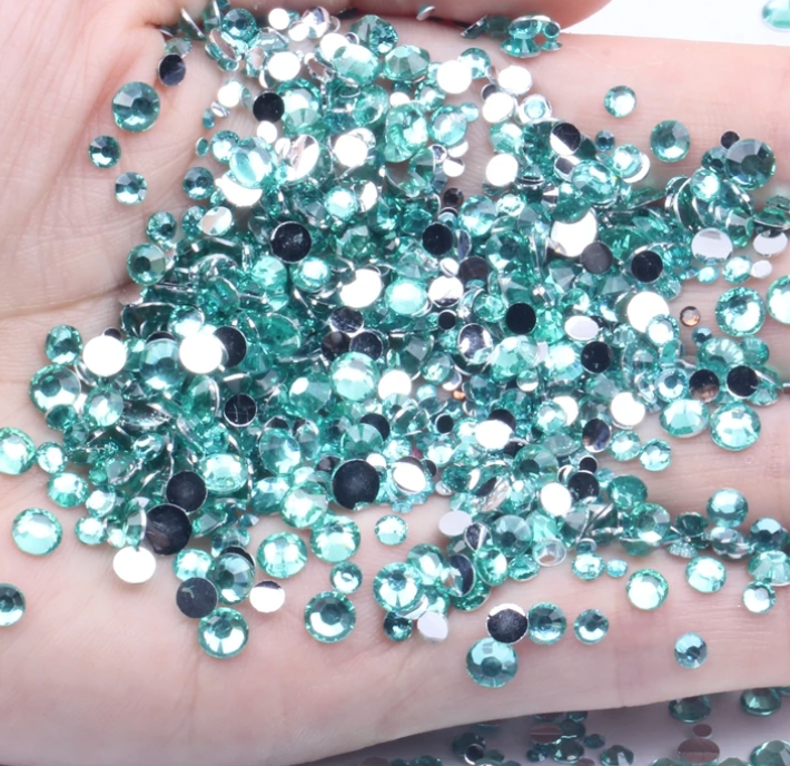 Sea Foam Green - Silverback Rhinestones