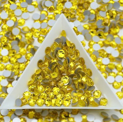 Glass Rhinestones - Canary Yellow