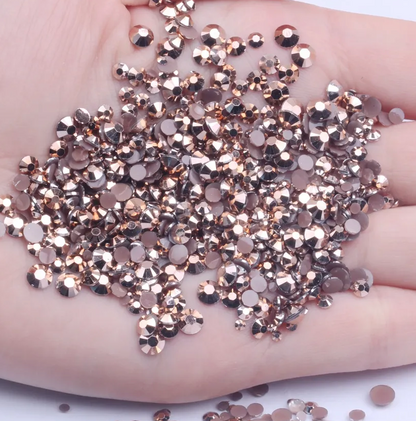 Metallic Copper Rhinestones