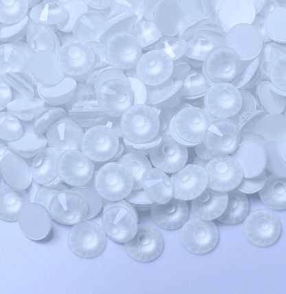 Glass Rhinestones - Neon White (Winter White)