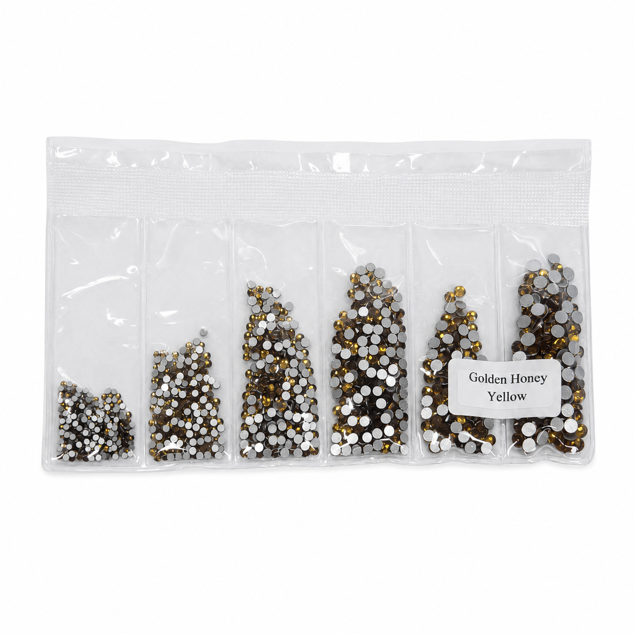Glass Rhinestones - Golden Honey Yellow