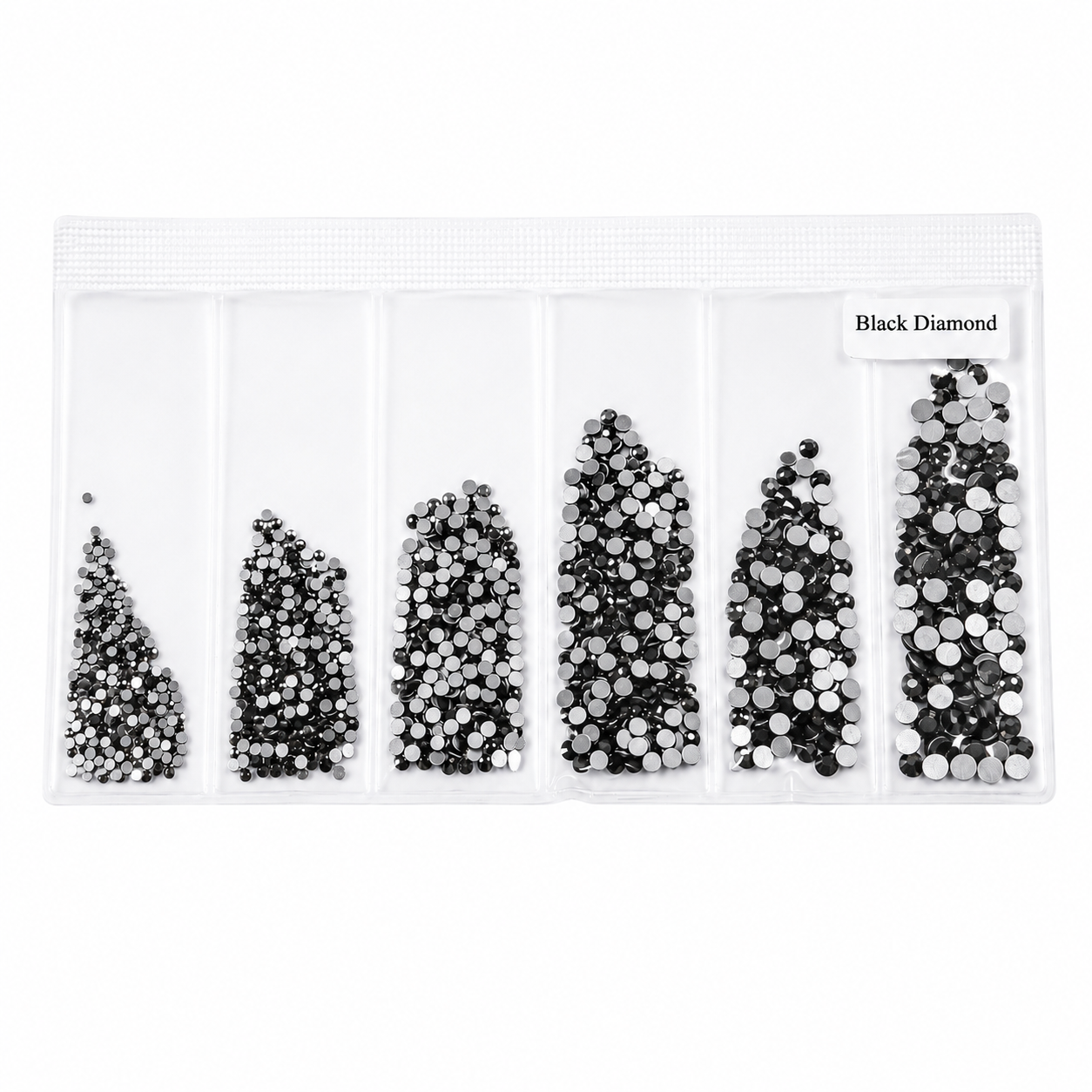Glass Rhinestones - Black Diamond