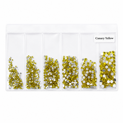 Glass Rhinestones - Canary Yellow