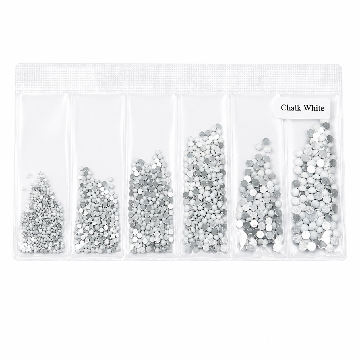 Glass Rhinestones - Chalk White