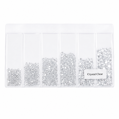 Glass Rhinestones - Crystal Clear - Transparent