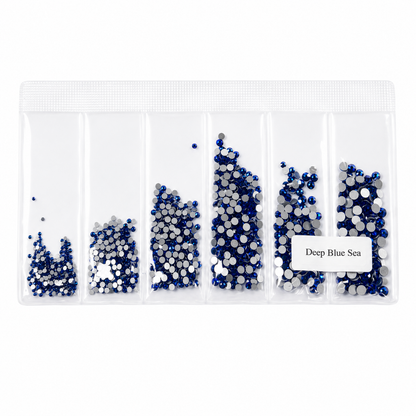 Glass Rhinestones - Deep Blue Sea