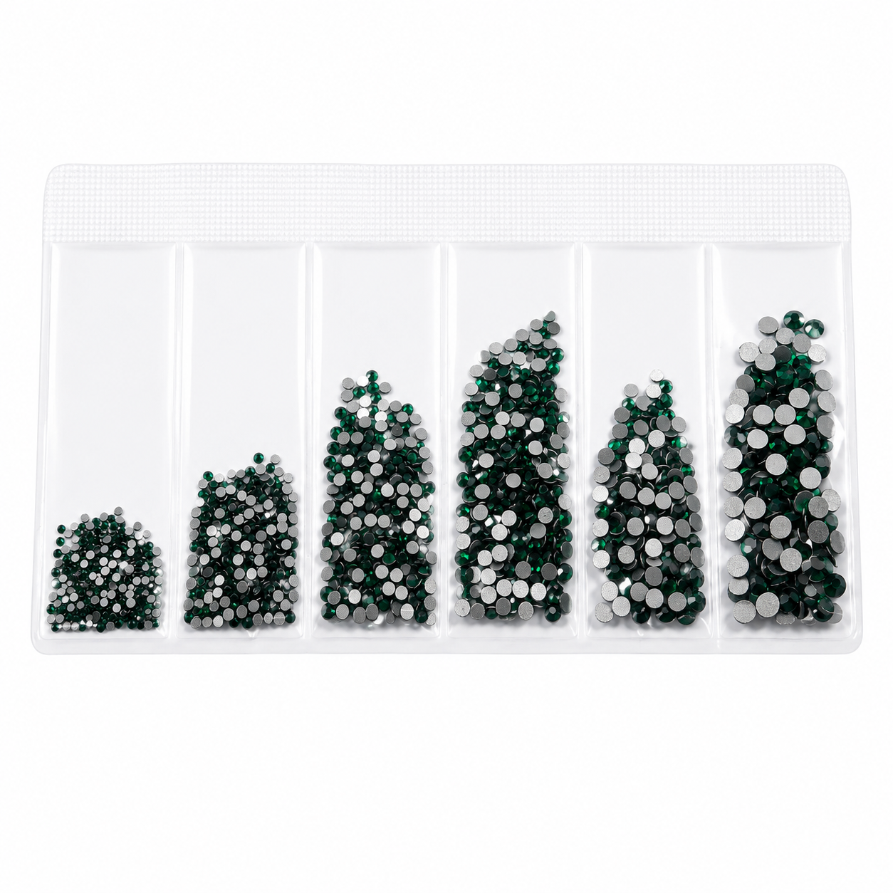 Glass Rhinestones - Emerald AB