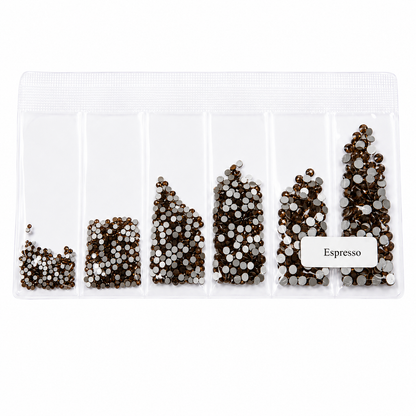 Glass Rhinestones - Espresso