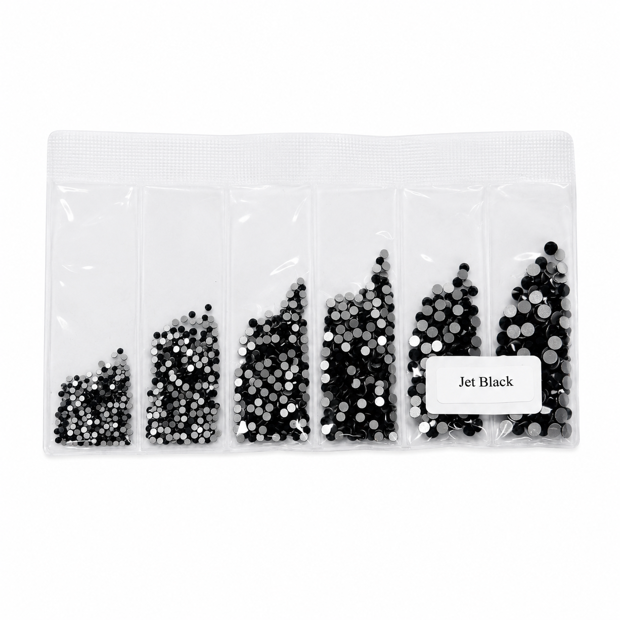 Glass Rhinestones - Jet Black