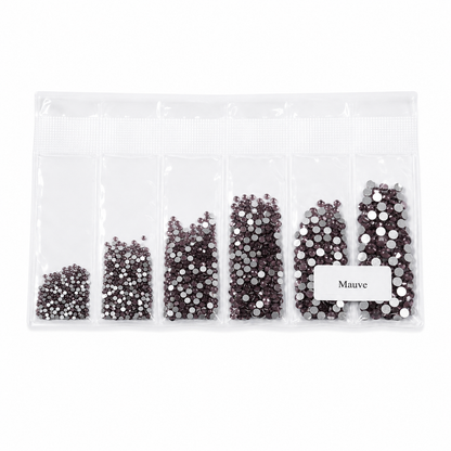 Glass Rhinestones - Mauve