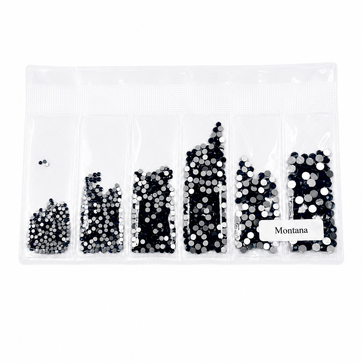Glass Rhinestones - Montana Blue