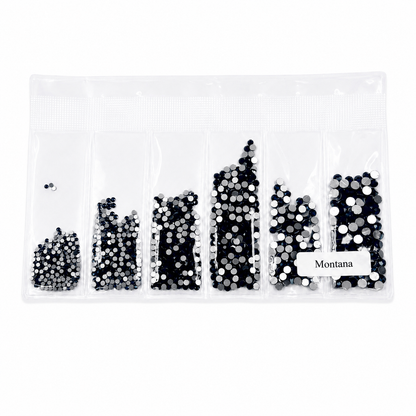 Glass Rhinestones - Montana Blue