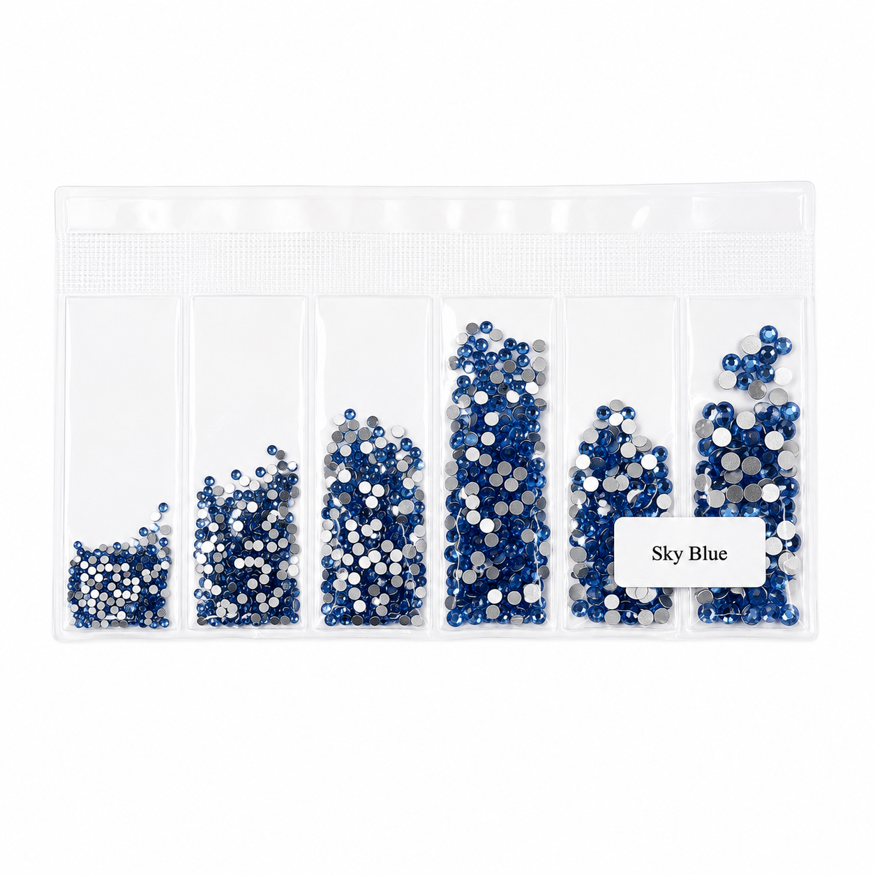 Glass Rhinestones - Sky Blue