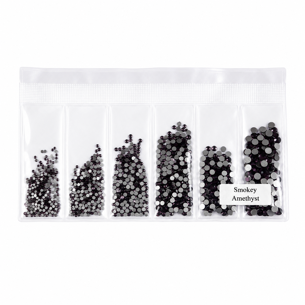 Glass Rhinestones - Smokey Amethyst