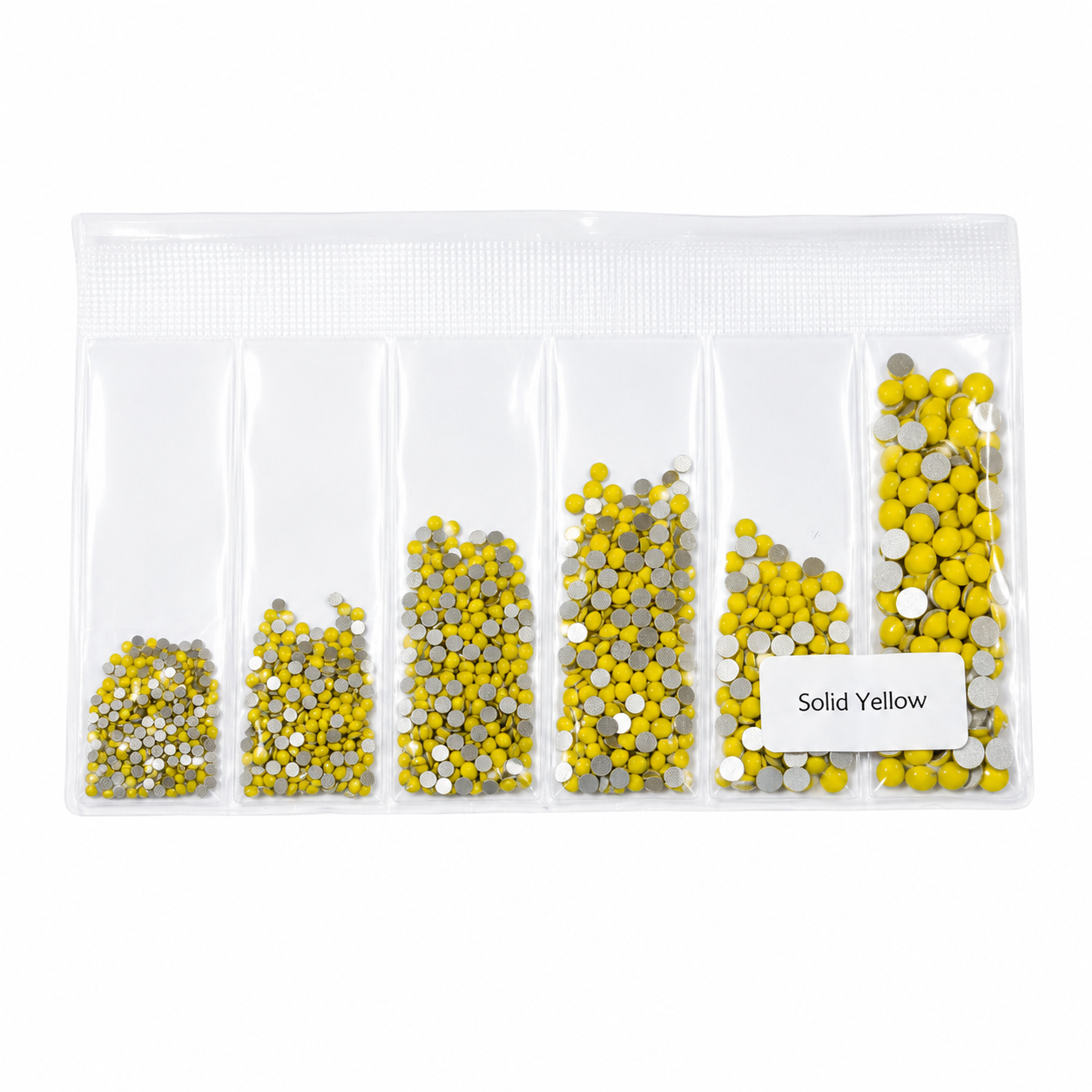 Glass Rhinestones - Solid Yellow