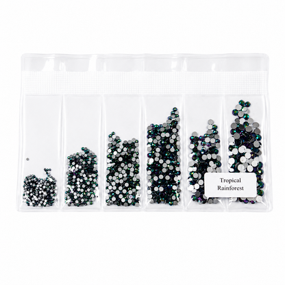 Glass Rhinestones - Tropical Rainforest