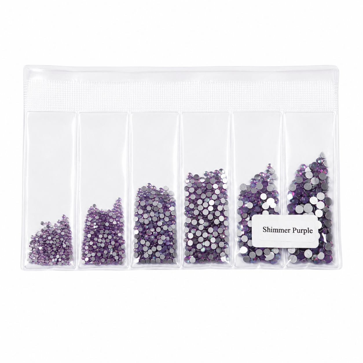 Glass Rhinestones - Shimmer Opal - Purple