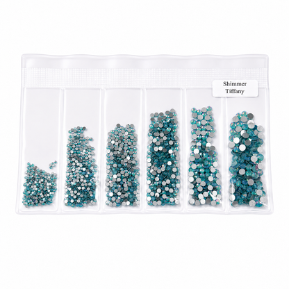 Glass Rhinestones - Shimmer Opal - Tiffany