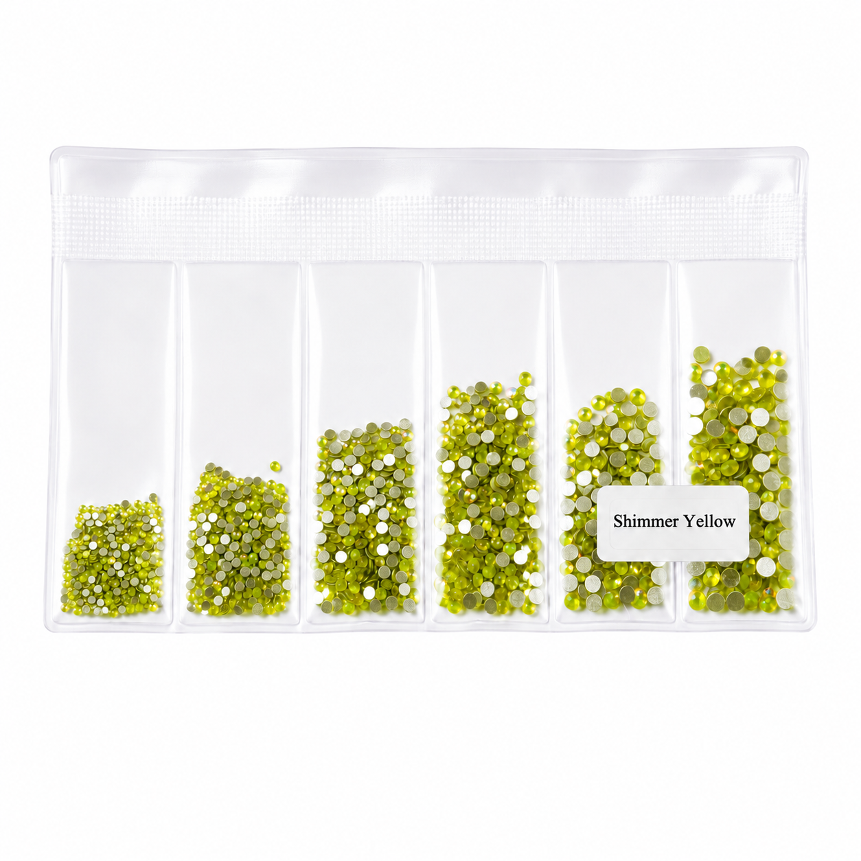 Glass Rhinestones - Shimmer Opal - Yellow