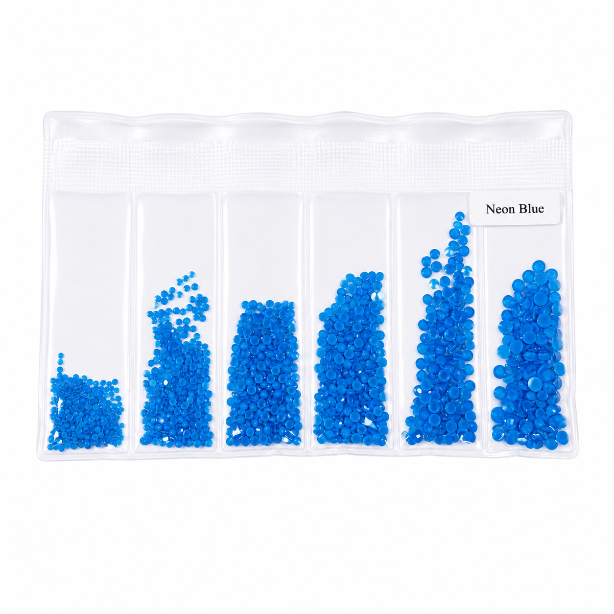 Glass Rhinestones - Neon Blue