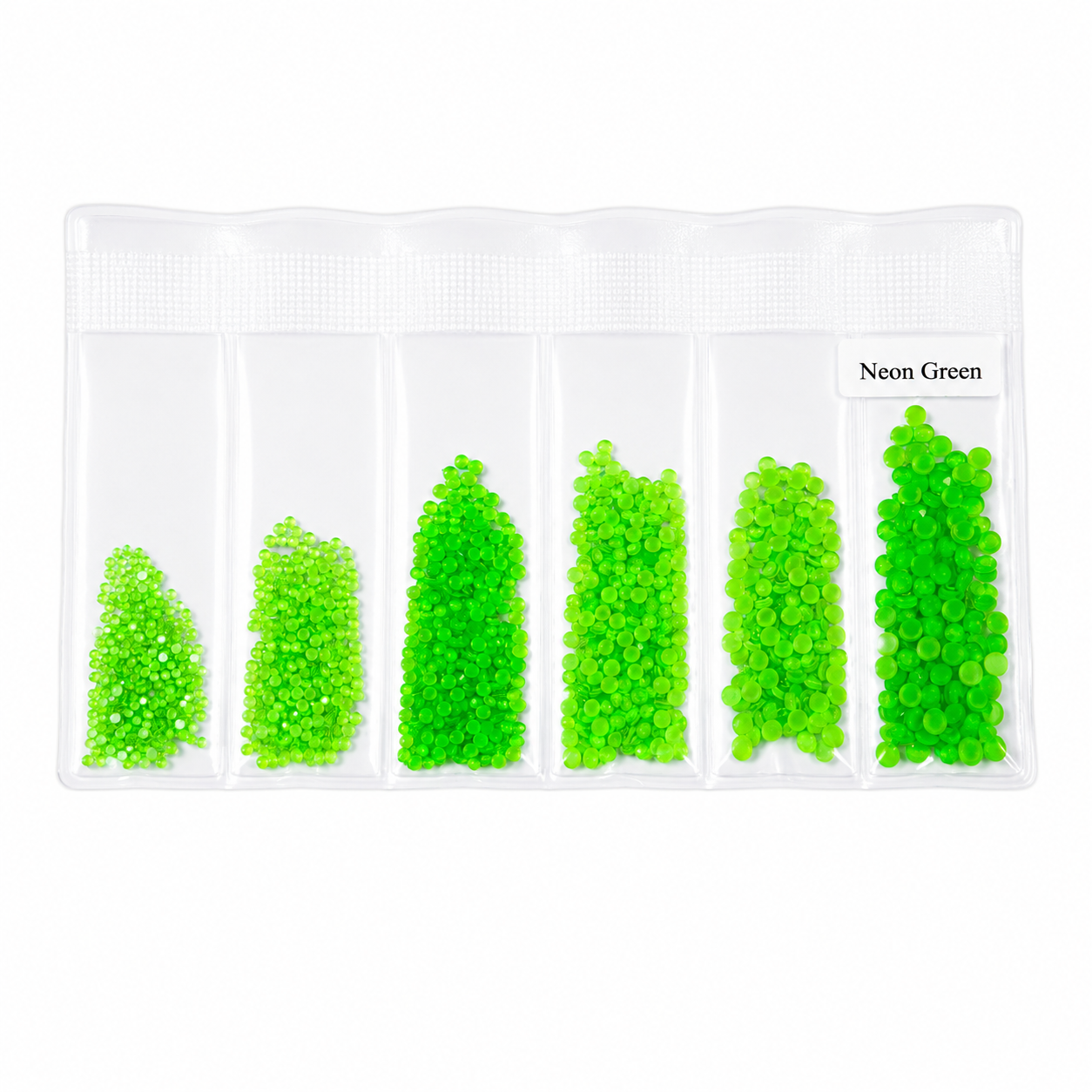 Glass Rhinestones - Neon Green