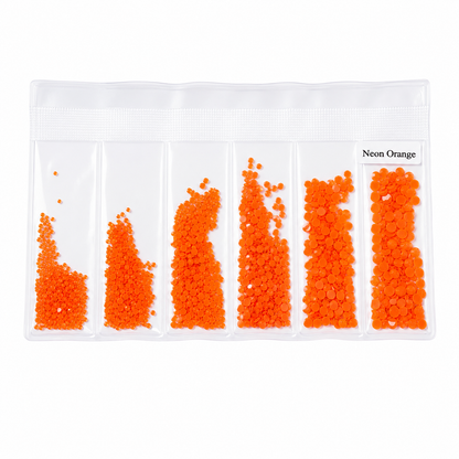 Glass Rhinestones - Neon Orange
