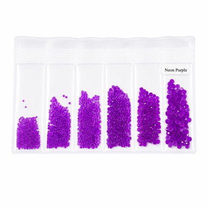 Glass Rhinestones - Neon Purple