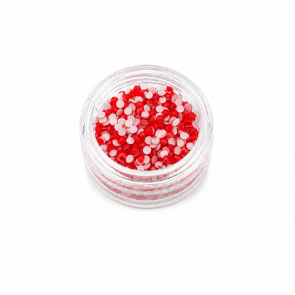 Glass Rhinestones - Neon Red