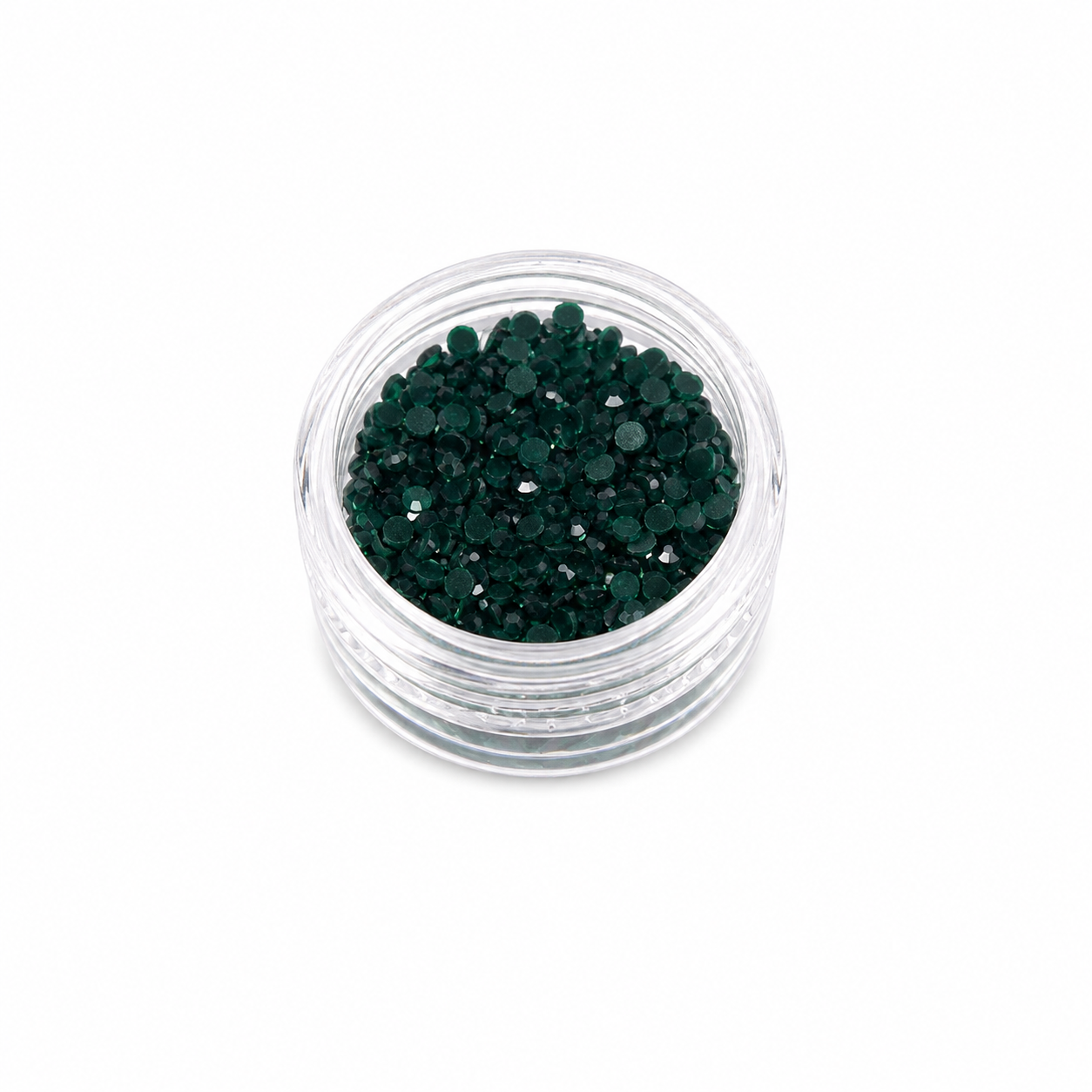 Glass Rhinestones - Neon Pine Green
