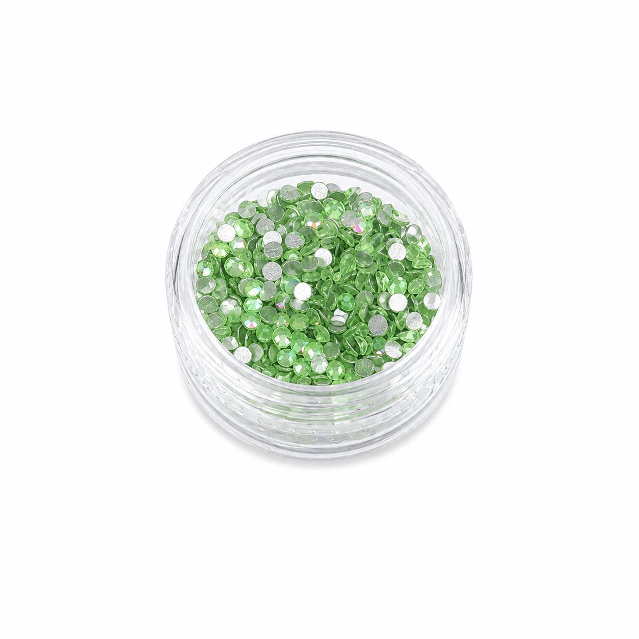 Glass Rhinestones - Shimmer Opal - Green