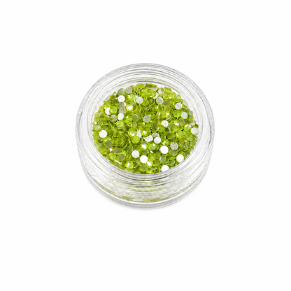Glass Rhinestones - Shimmer Opal - Yellow