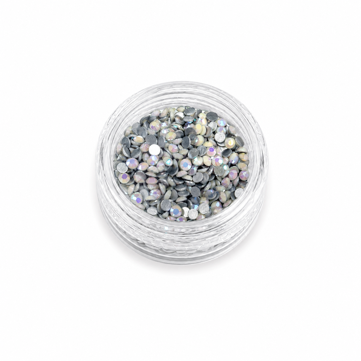 Glass Rhinestones - Alabaster Pearl - White AB