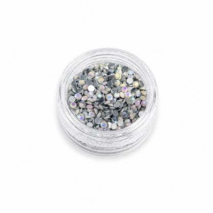 Glass Rhinestones - Alabaster Pearl - White AB