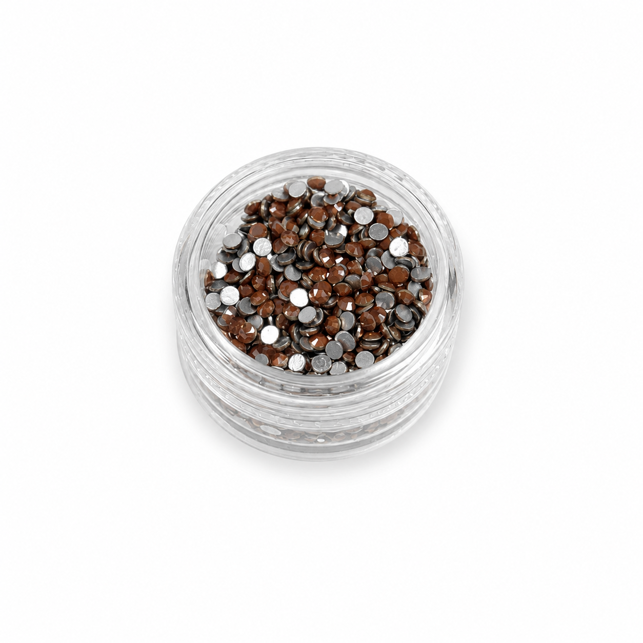 Glass Rhinestones - Alabaster Caramel