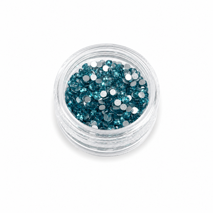 Glass Rhinestones - Arctic Blue
