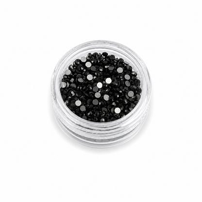 Glass Rhinestones - Black Diamond