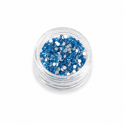 Glass Rhinestones - Capri Blue