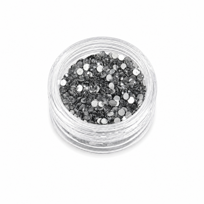 Glass Rhinestones - Dove Grey