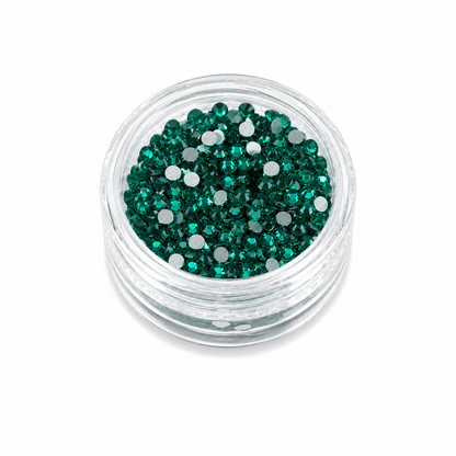 Glass Rhinestones - Jade Green