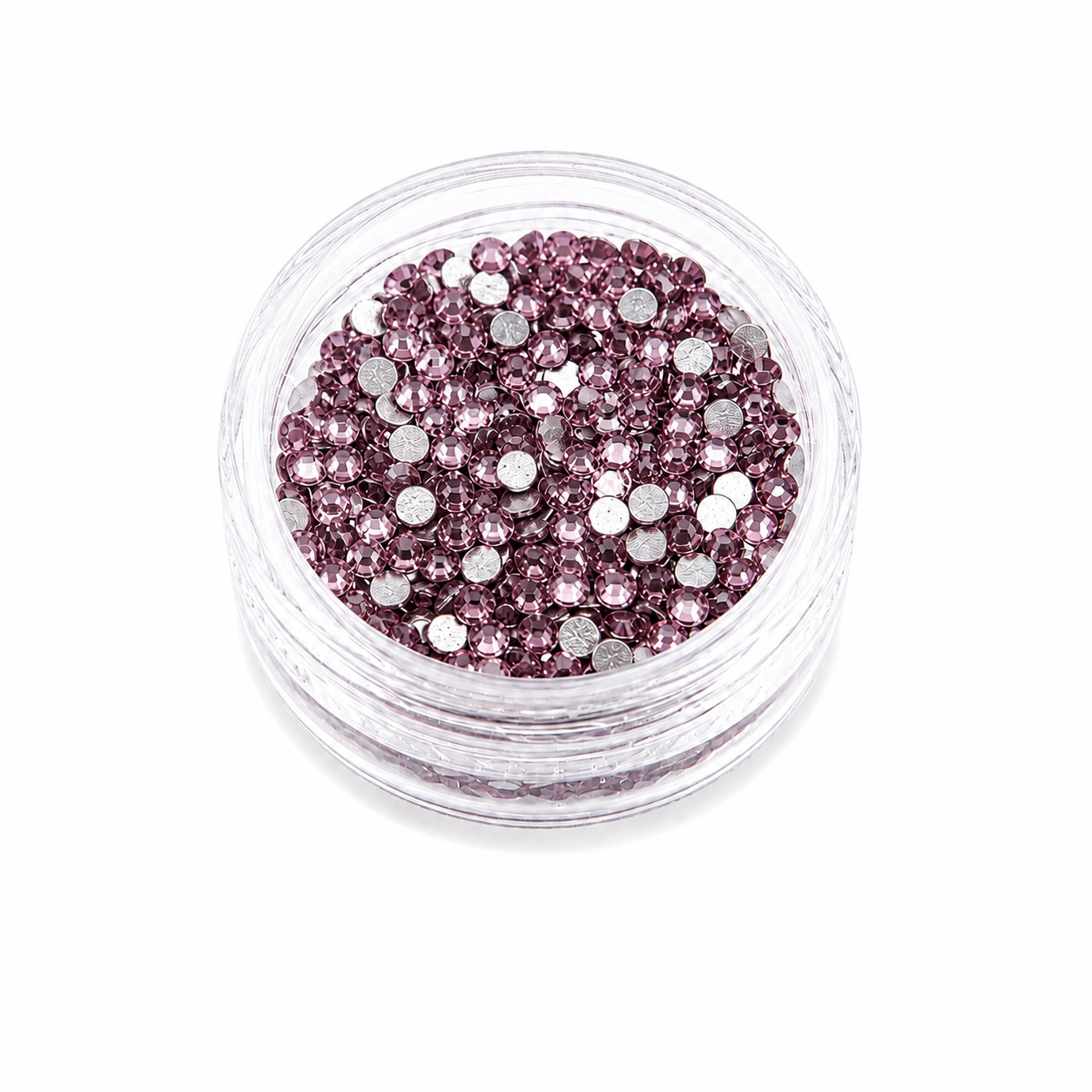 Glass Rhinestones - Mauve
