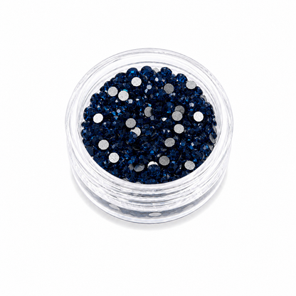 Glass Rhinestones - Montana Blue
