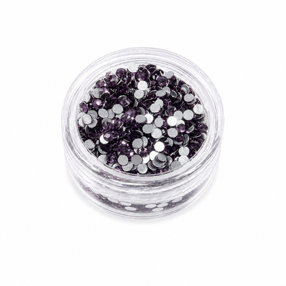 Glass Rhinestones - Smokey Amethyst