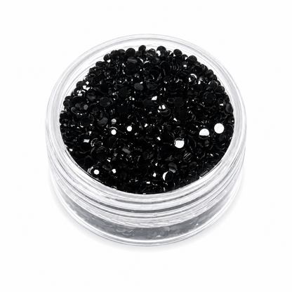 Solid Black Rhinestones