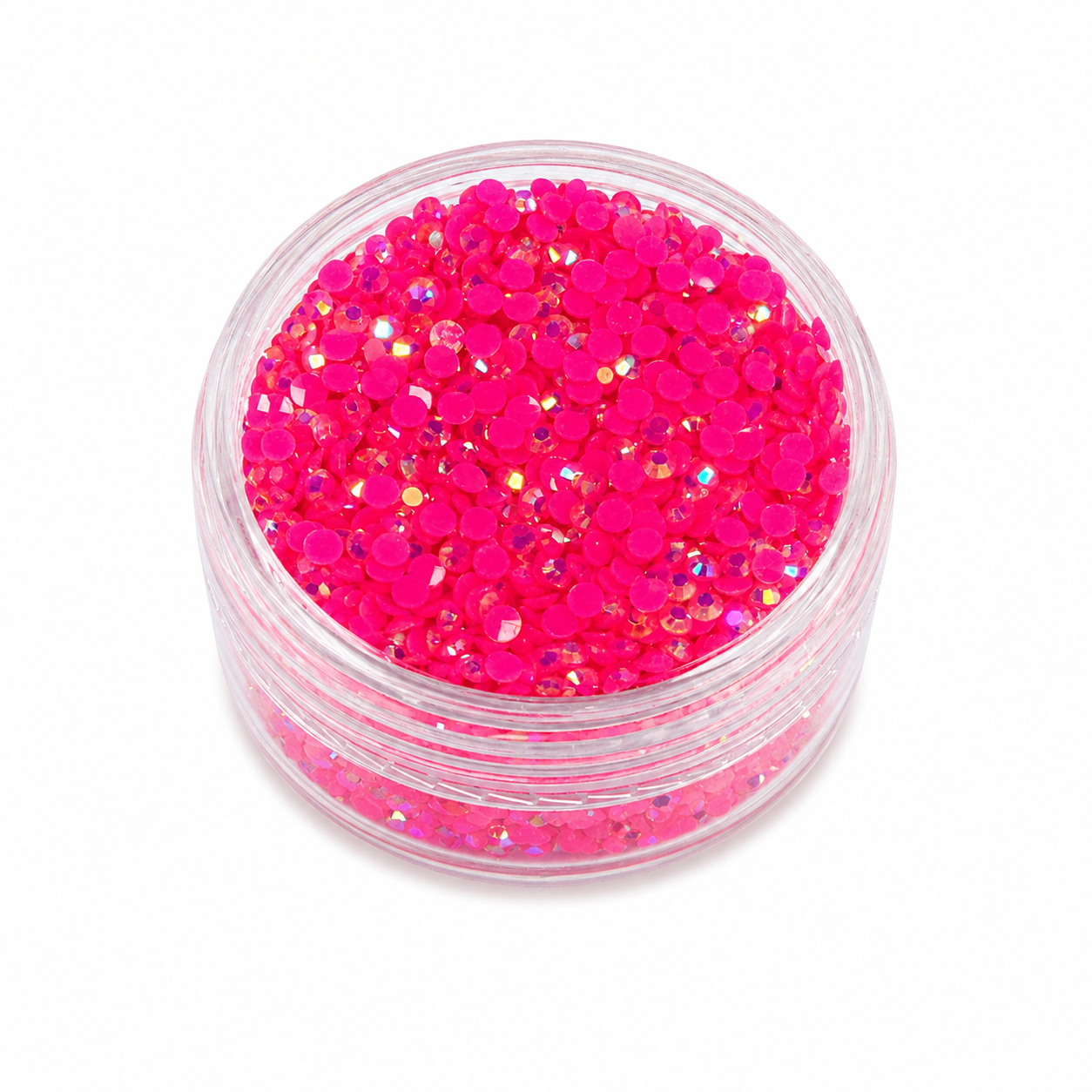 Neon Pink - AB Jelly Rhinestones