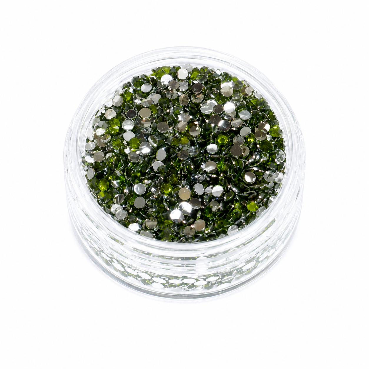 Olive Green- Silverback Rhinestones